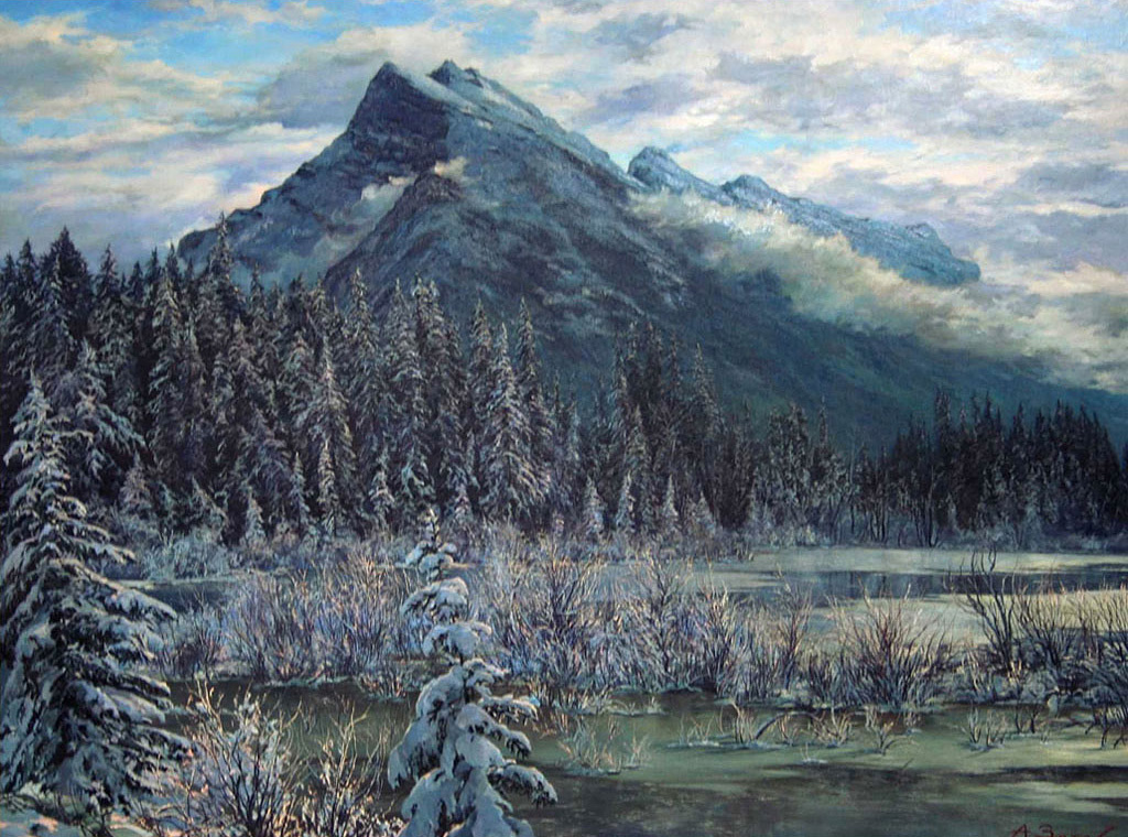 Алексей Зотов, Затерянное озеро, холст, масло, 145х110