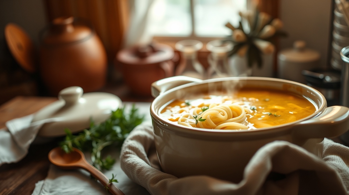 Куриный суп с домашней лапшой - больше, чем просто еда: это любовь и забота в каждой ложке