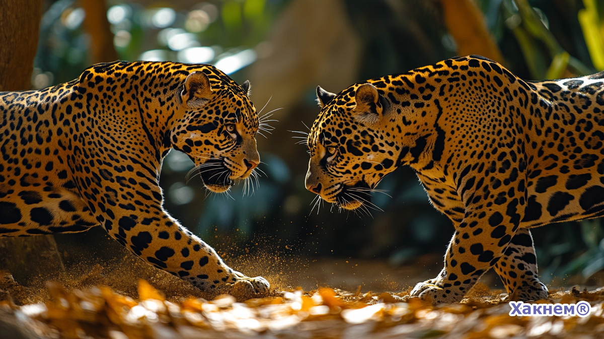 Леопард — ловкий и универсальный хищник. Ягуар — коренастый, с мощным укусом, способным пробивать кости.