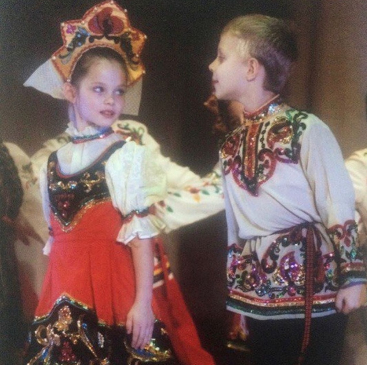 Ксения Трейстер в детстве