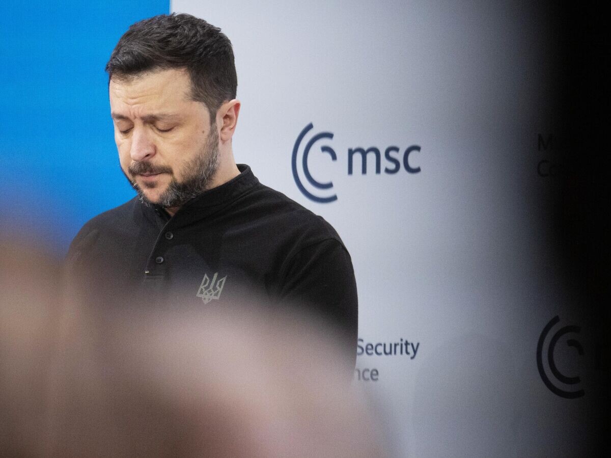   Владимир Зеленский выступает на Мюнхенской конференции по безопасности© Getty Images / picture alliance