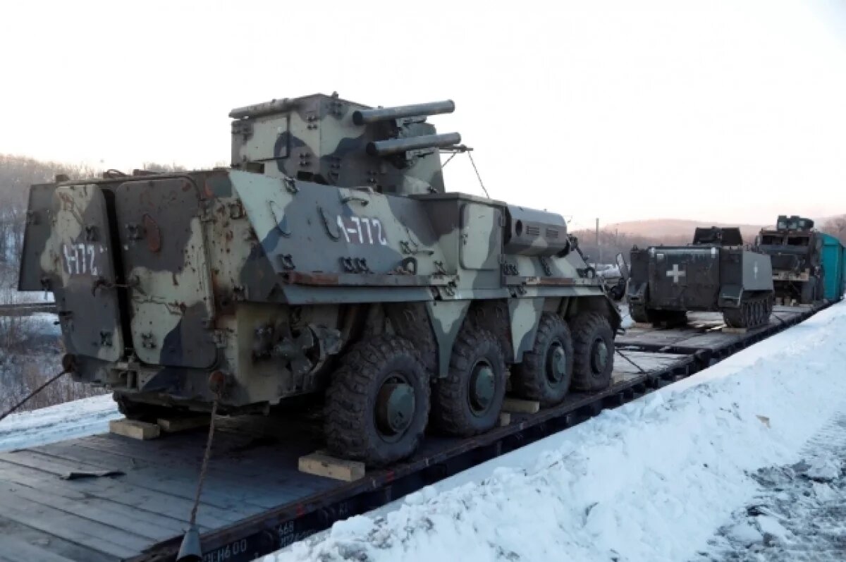    В Хабаровск привезли трофейную технику НАТО и ВСУ