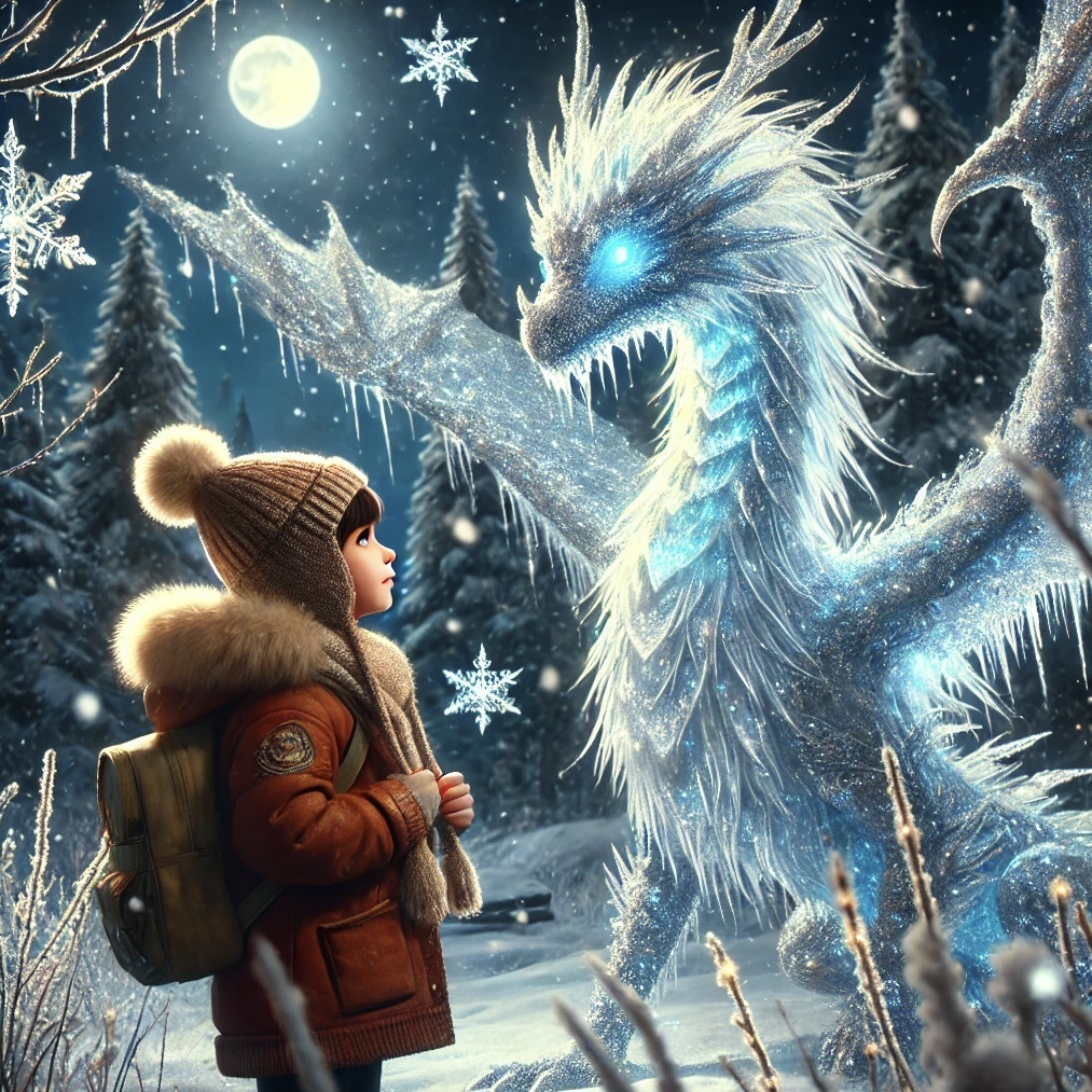 Девочка и снежный дракон