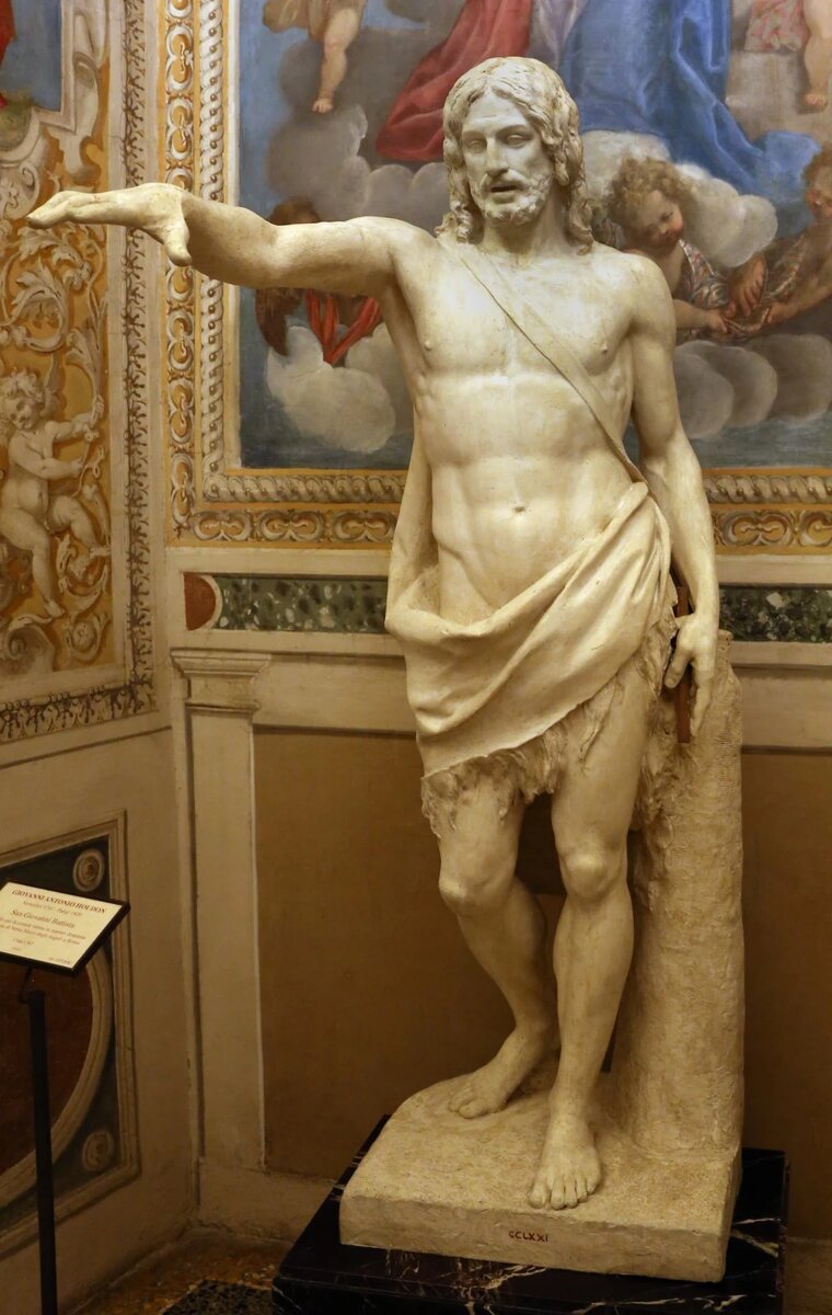 Статуя Иоанна Крестителя работы Гудона.