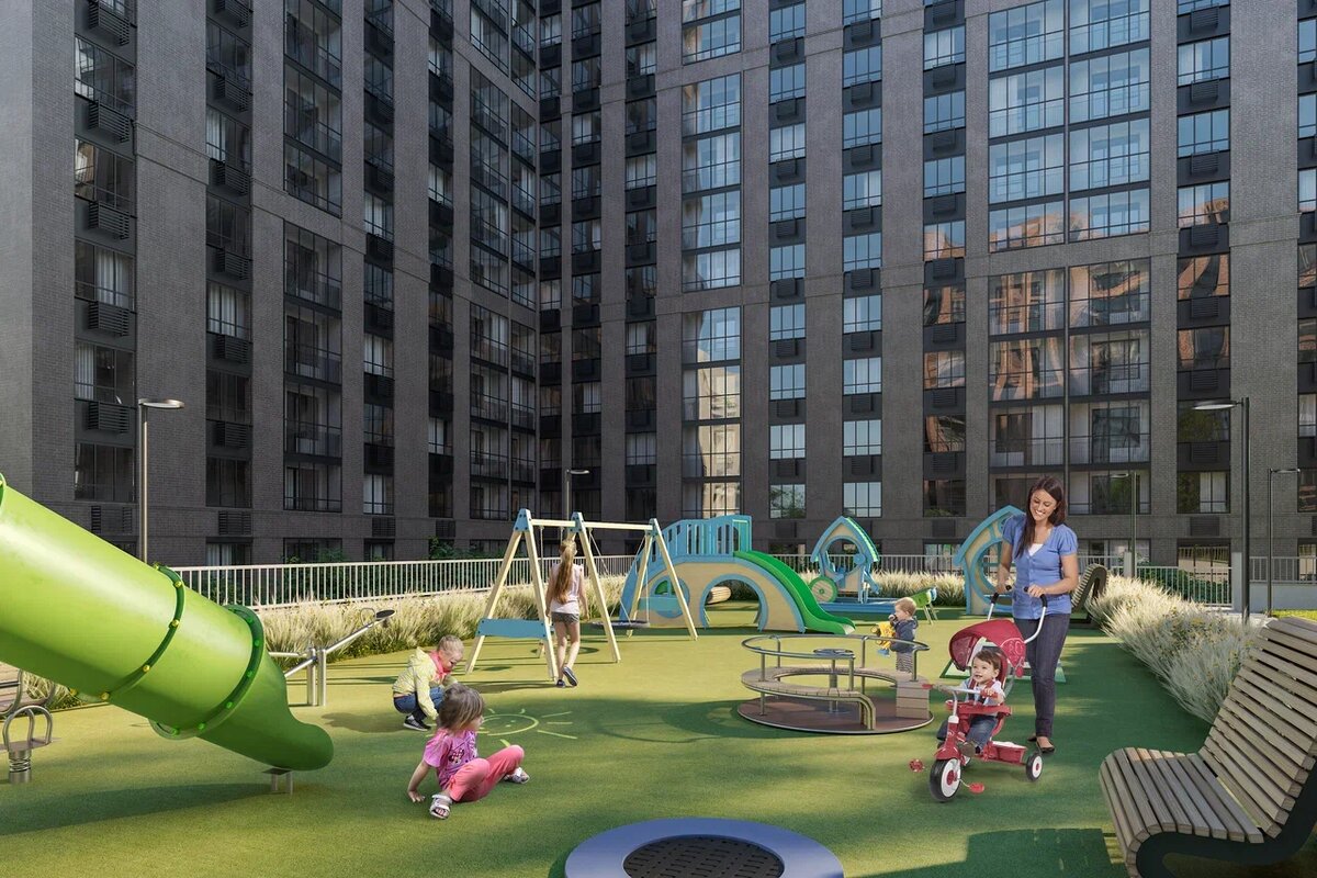 Детская площадка ЖК "Бруклин" от ГК "Хорошо"