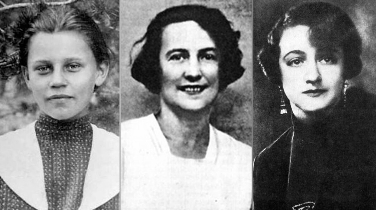 Тася, Любовь и Елена Булгаковы.