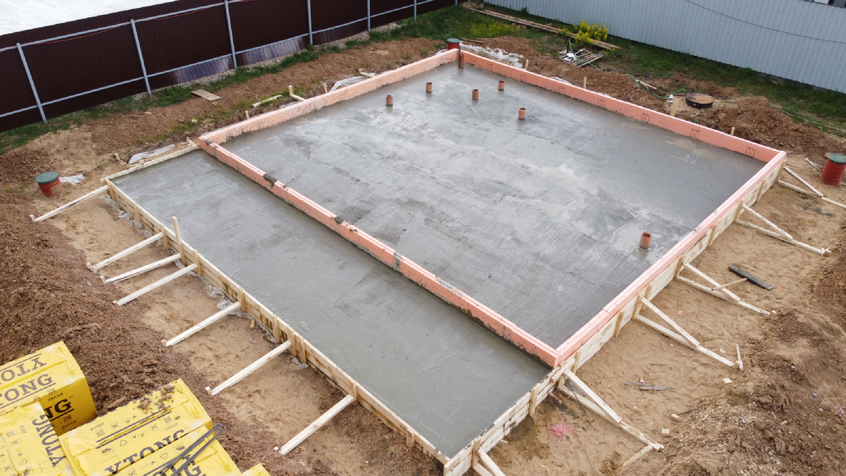 строительство фундамента