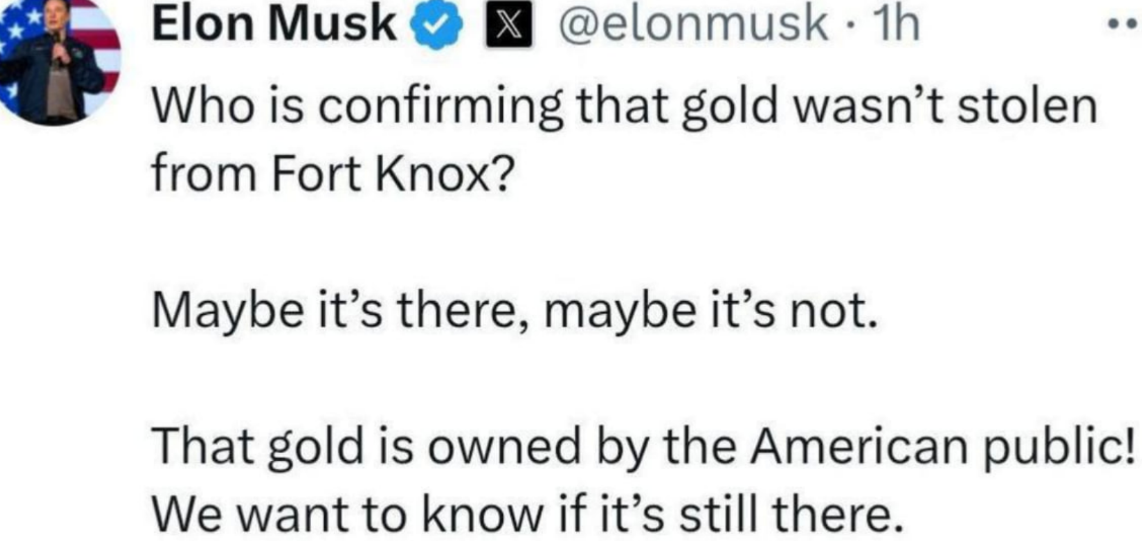 Недавний твит Маска.