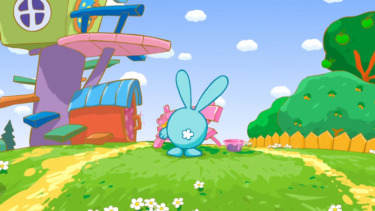 А тут жёлтая, зелёная и голубая.