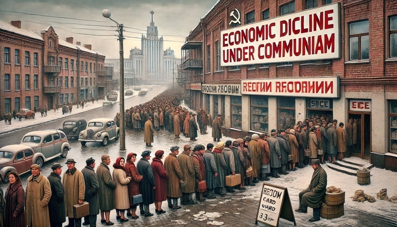 Создать карусель"Economic Decline Under Communism"