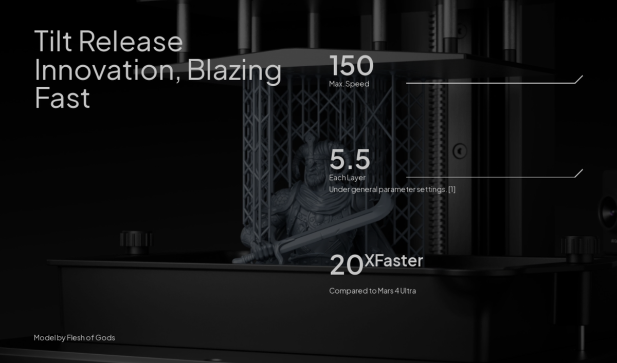 Скриншот сайта Elegoo с рекламой инновационного наклона ванны