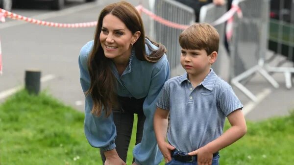    Кейт Миддлтон и принц Луи. Фото: ТВЦ
