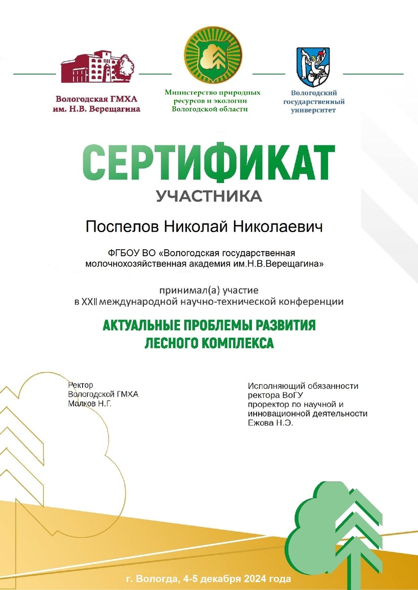 Сертификат участника.