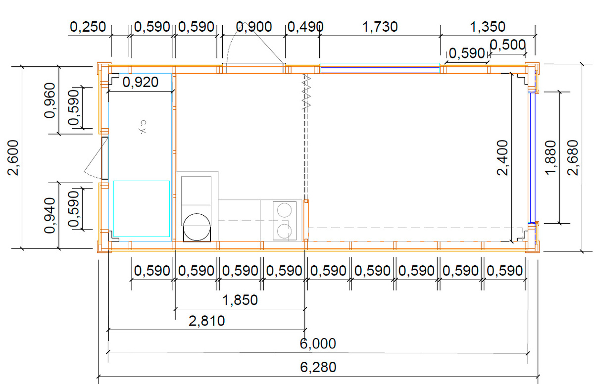 План домика