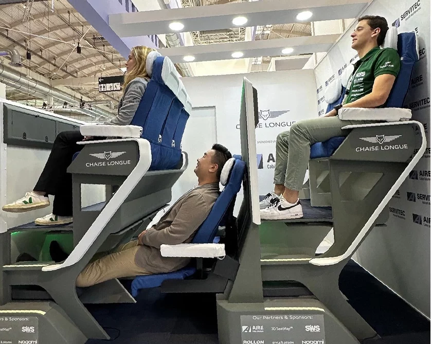 Фотография - Пример рассадки пассажиров в Chaise Longue✈️