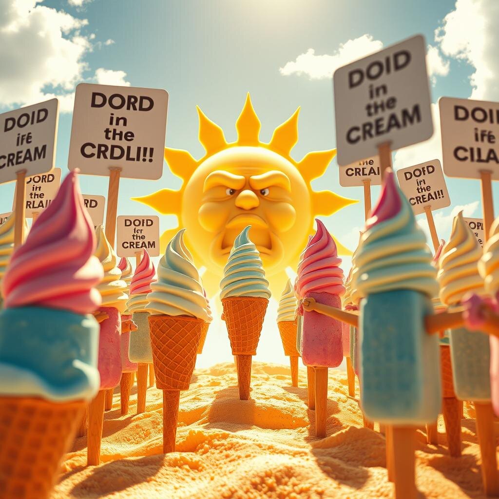 Мороженое объявило бойкот солнечным дням