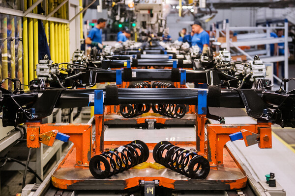    Конвейер по сборке на бывшем заводе Hyundai Motor Manufacturing Rus в Санкт-Петербурге / Алексей Даничев/РИА Новости