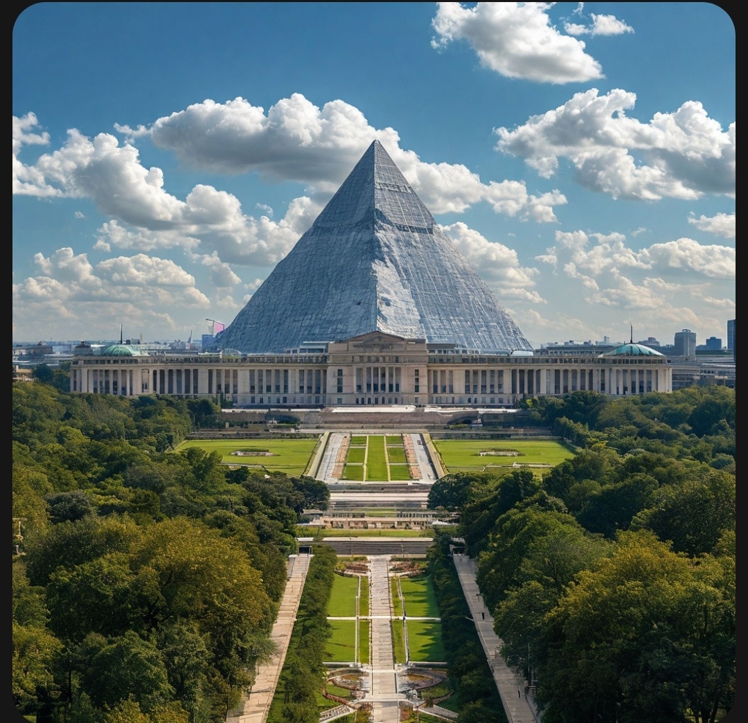 Символичное изображение центра управления миром. Искусственный интеллект.