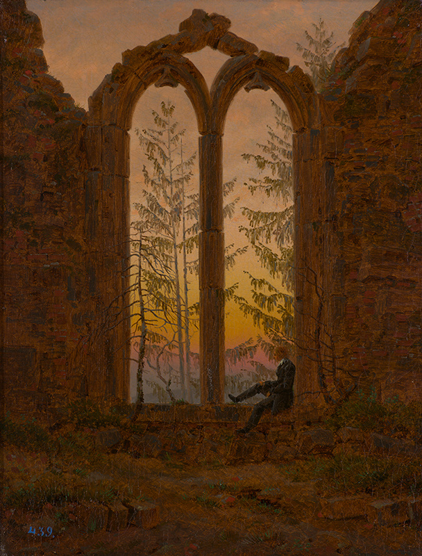 Каспар Давид Фридрих. Мечтатель (Руины монастыря Ойбин), после 1835 года
Фотограф: В. С. Теребенин. © Государственный Эрмитаж, 2024