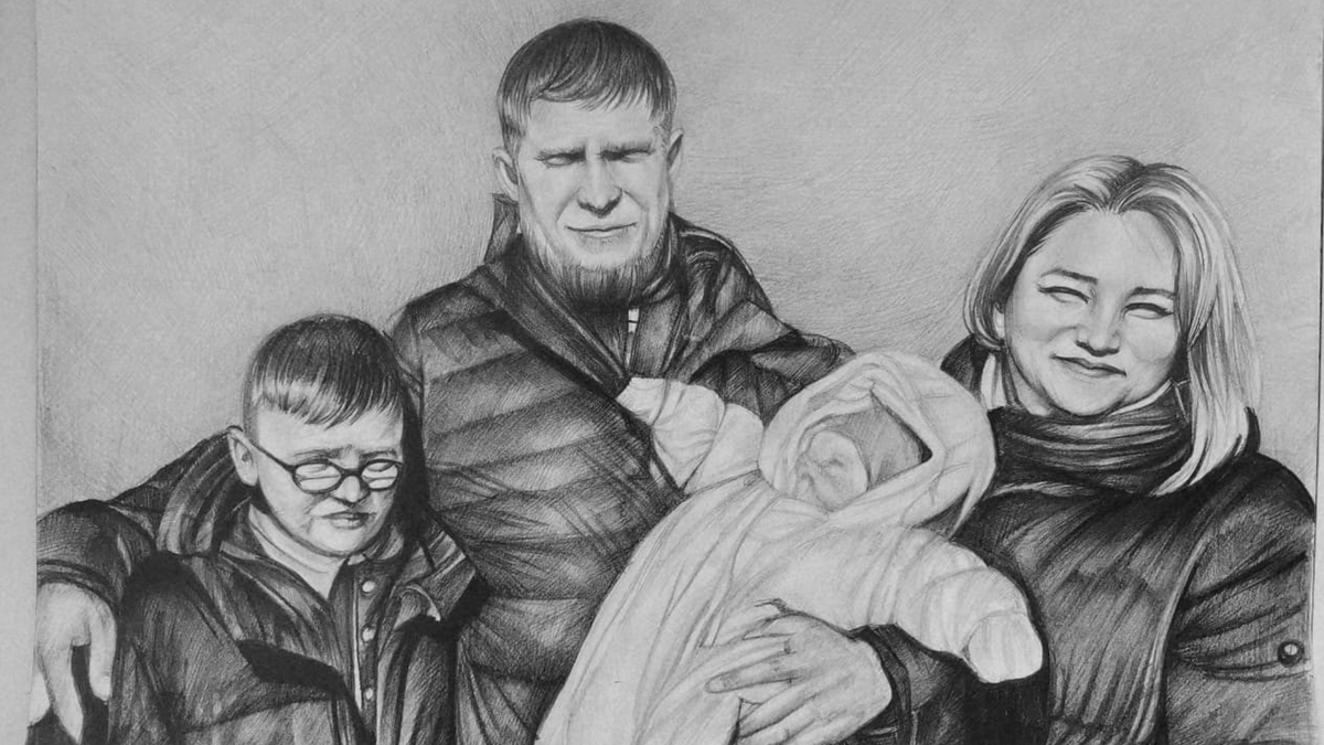 Одна из моих работ простым карандашом