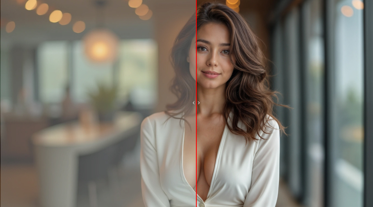 Исходное изображение и после работы апскейла