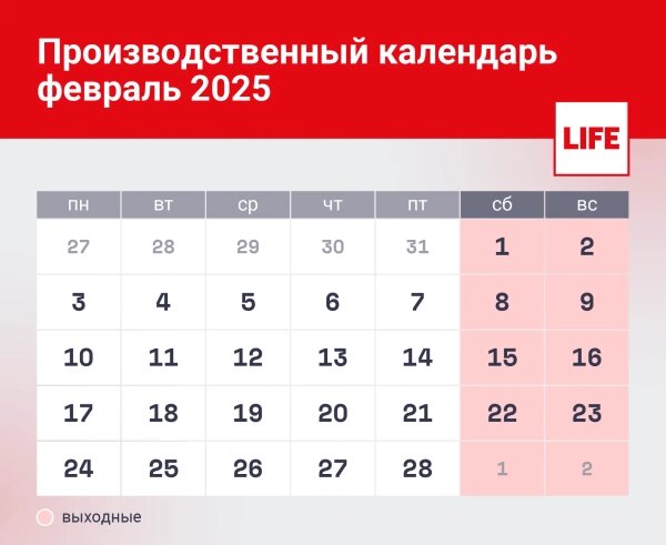 23 февраля в 2025 году выпадает на воскресенье. Фото © Life.ru