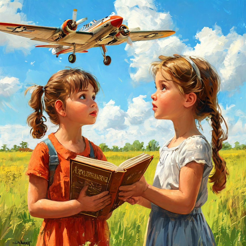 Люди летают в железяках. Не чудо ли это?!? Изображение от ИИ Шедеврум