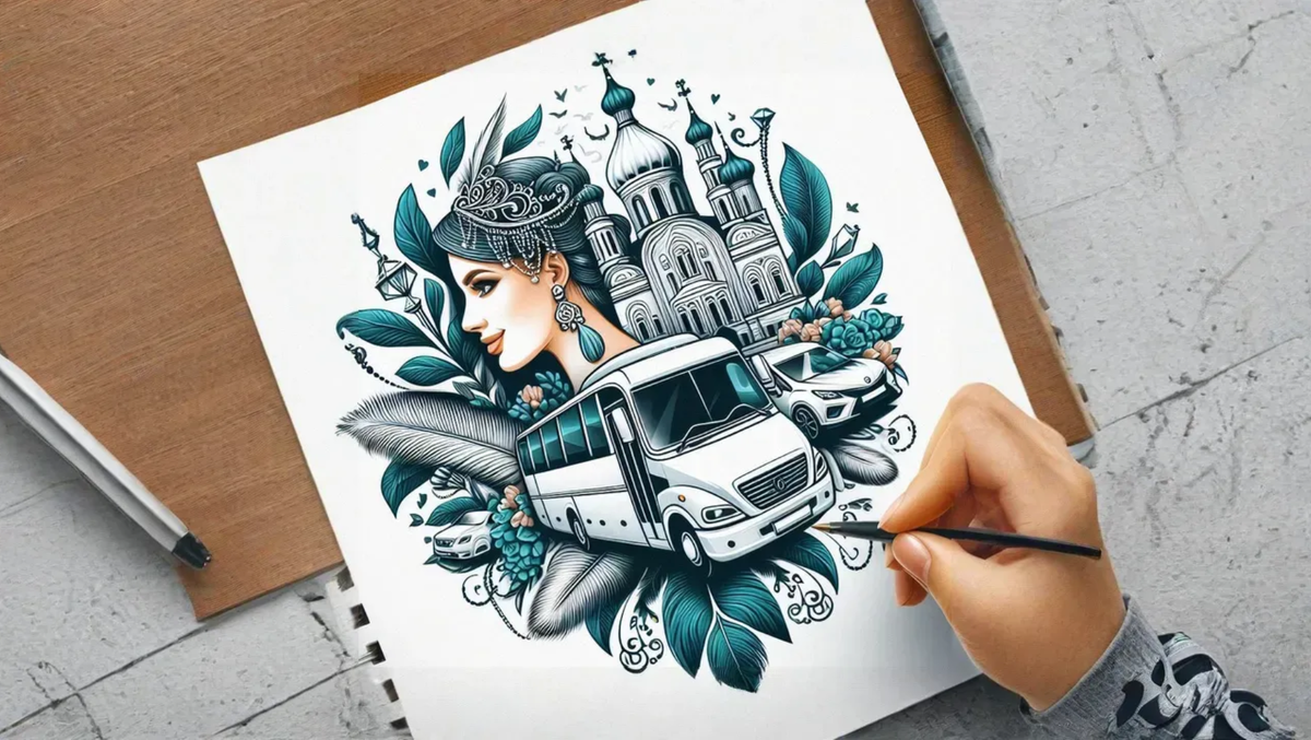 Трансфер гостей на свадьбу, Транспорт на свадьбу, Свадебный кортеж