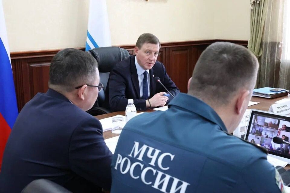    Заседание КЧС в Республике Алтай. Источник: t.me/turchak_andrey