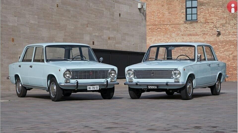 Ваз-2101 и Fiat 124