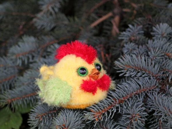 Схема вязания маленького петушка