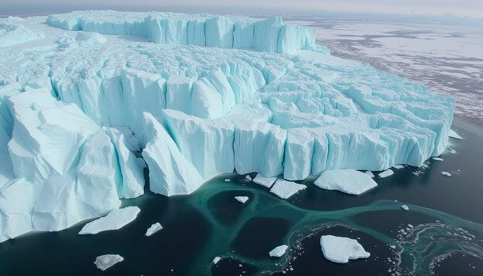 Льды Арктики могут растаять уже через три года. Фото: qwenlm.ai