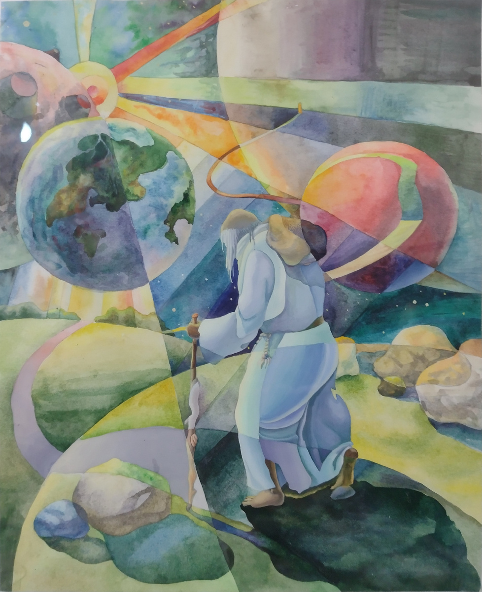 "путник" акварель