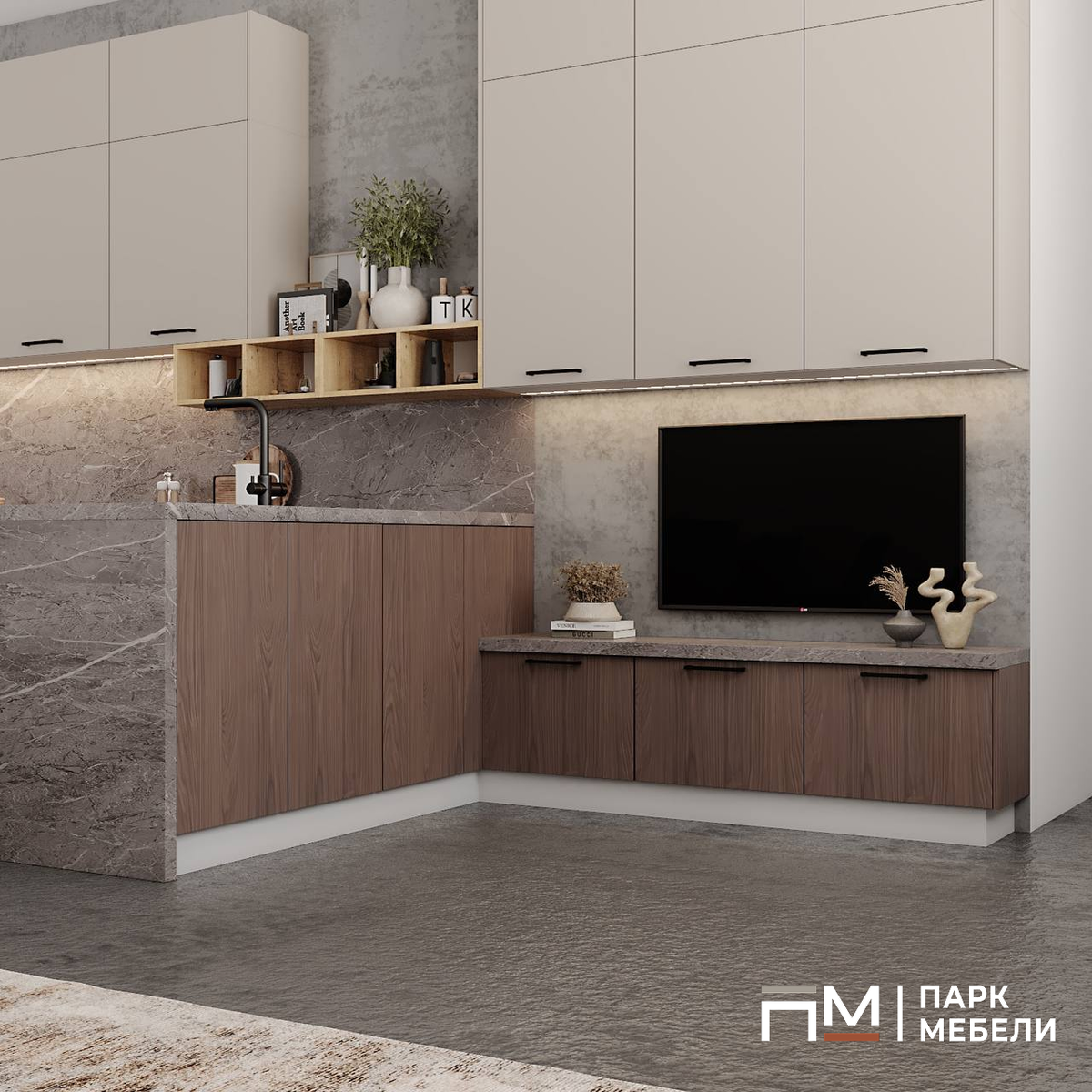 Кухня "Ройс" Парк Мебели 