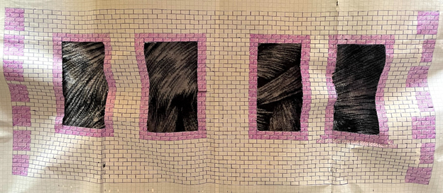 Наглядный пример как будет выглядеть фасад с обложенными окнонными проёмами кирпичем другого цвета. Простити что лист получился мятый