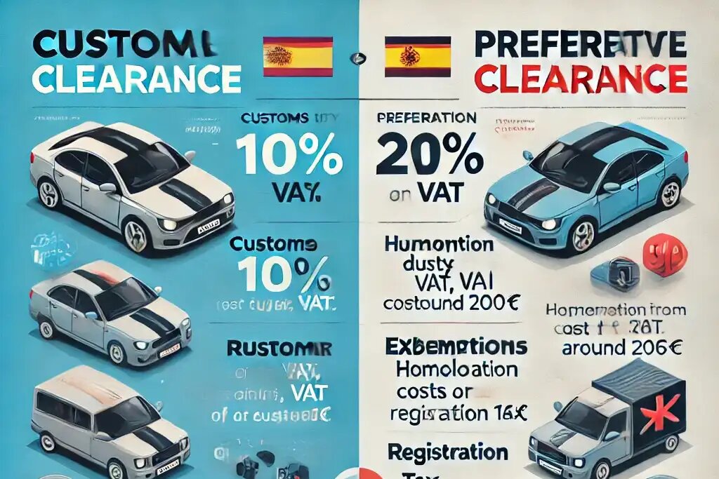 льготная растаможка в Испании