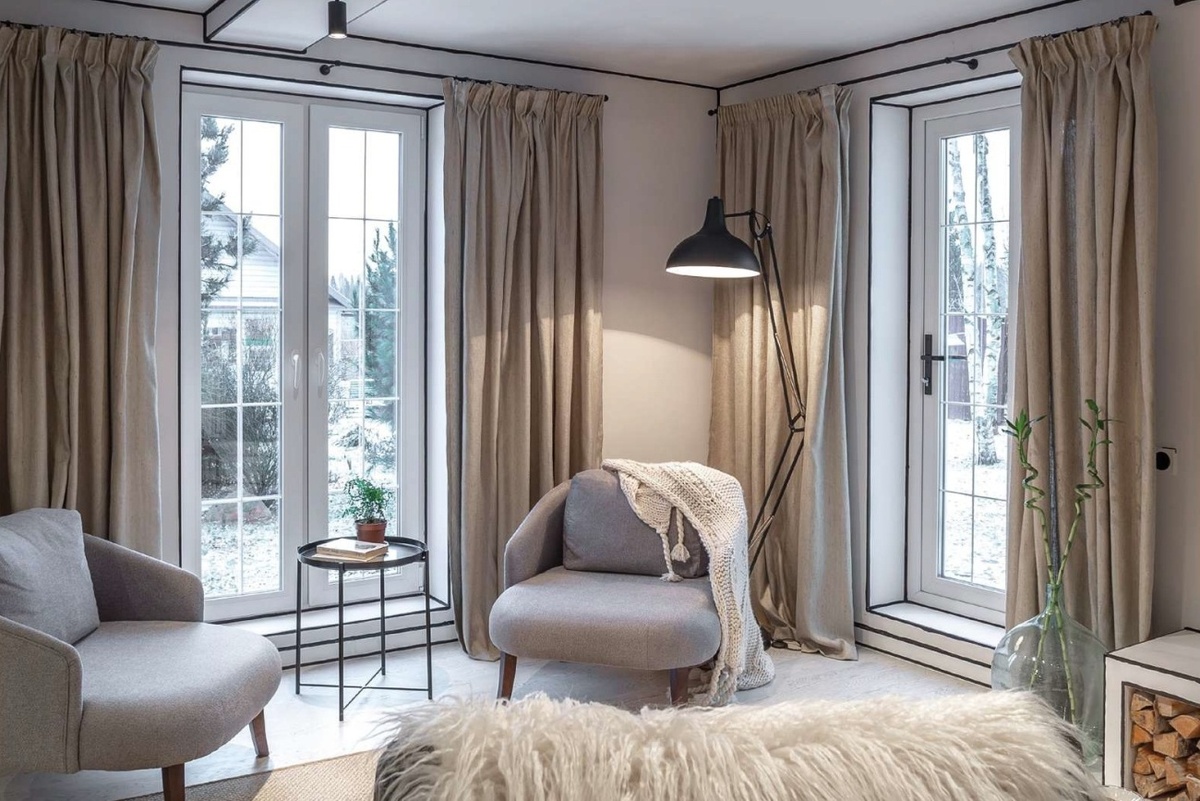 Французское остекление с декоративной раскладкой