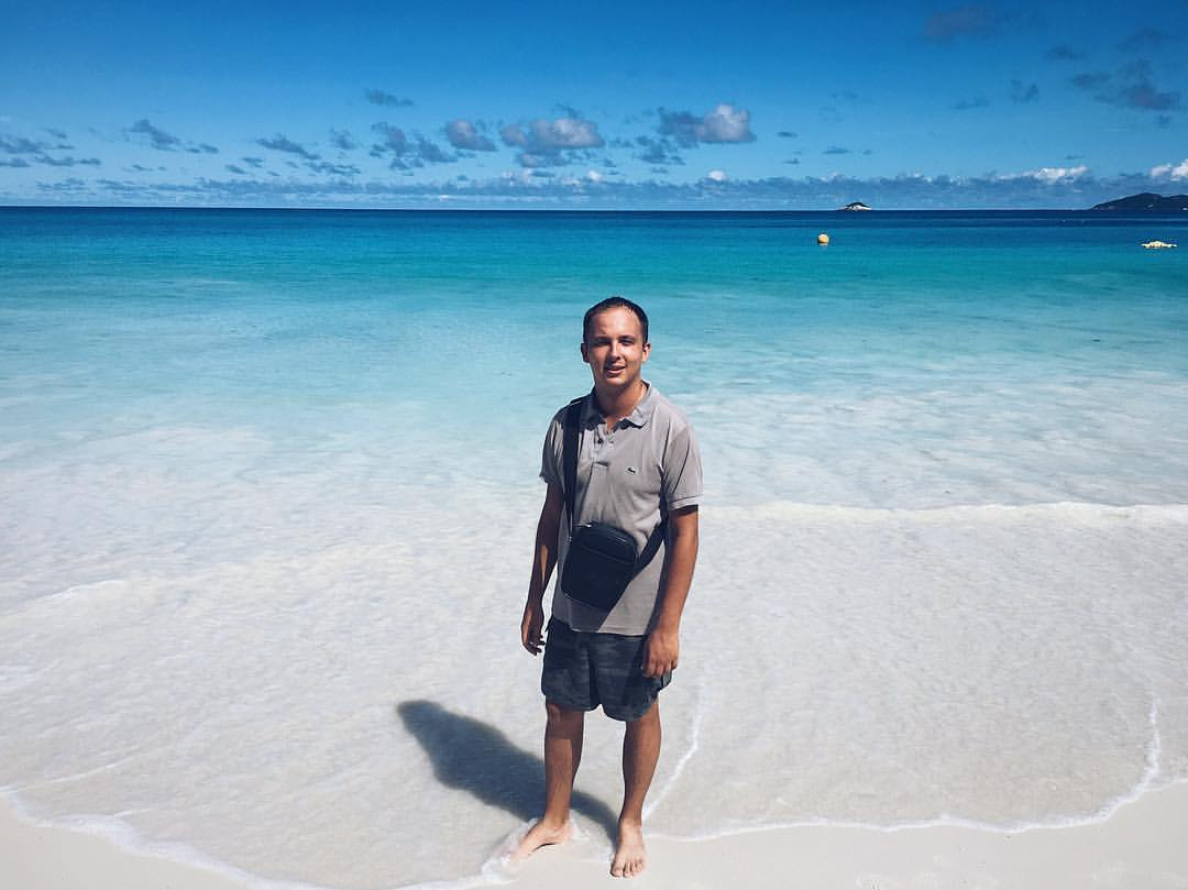 Я на острове Праслин, Сейшелы