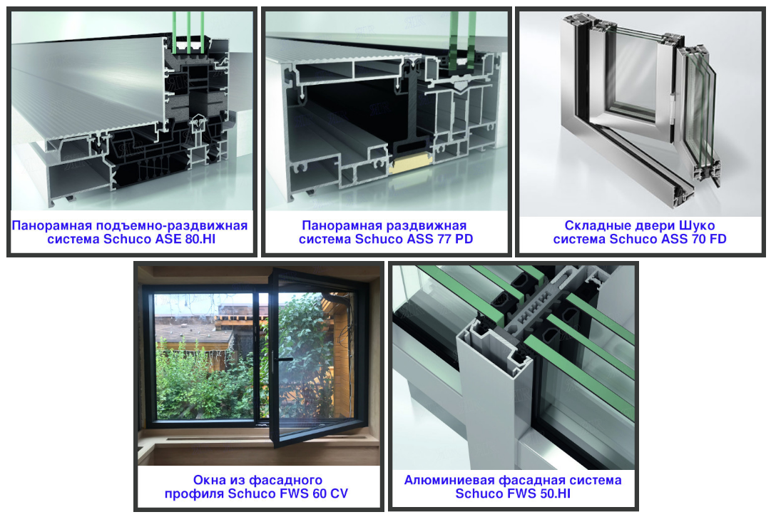 В 2025 году Schuco предлагает несколько систем для панорамного остекления