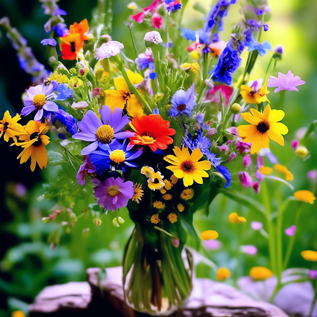 полевые цветы - "скромность"