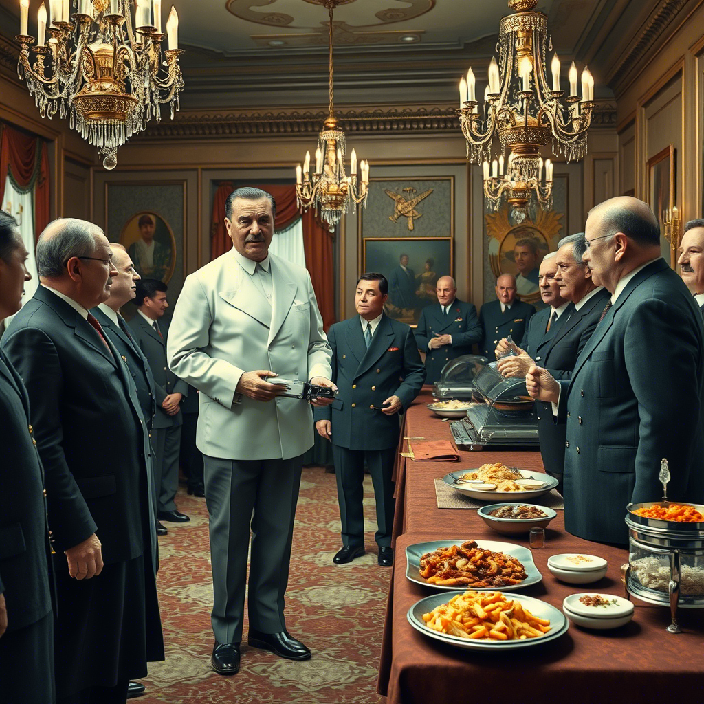 Прием у Тов. Сталина глазами нейросети