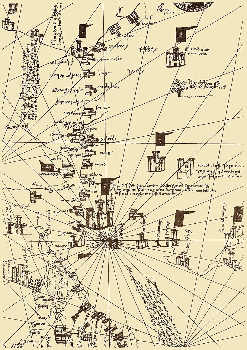 Карта Франциска и Доминика Пицигани (1367г) 