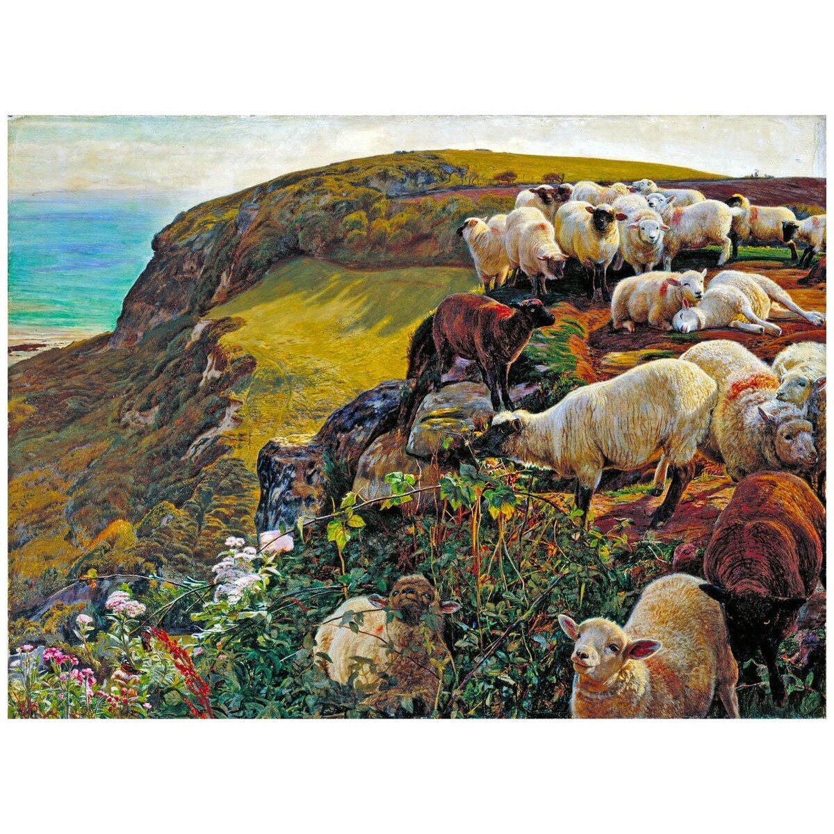 William Hunt. Our English Coasts / Strayed Sheep. 1852. 