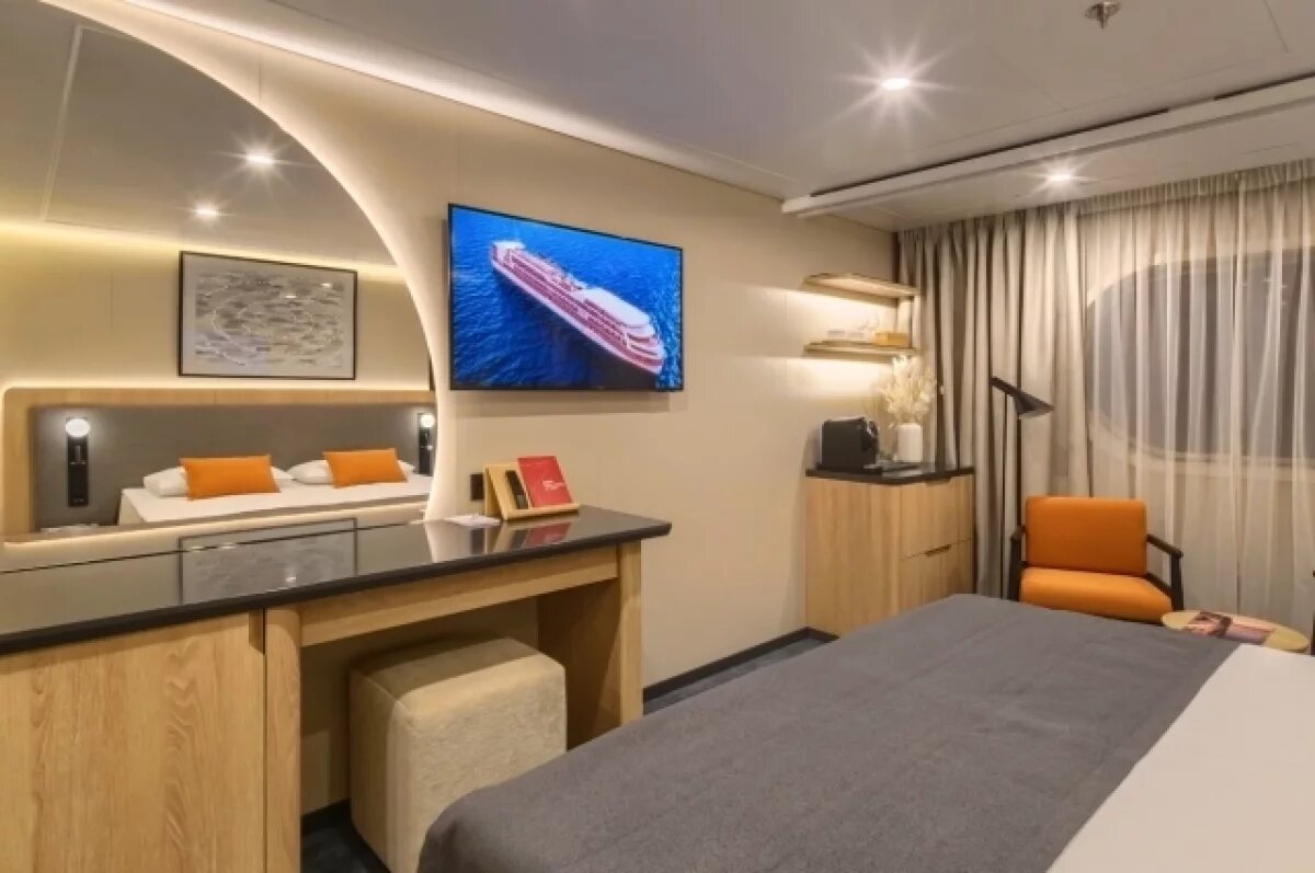    Первую каюту на строящемся лайнере «Николай Жарков» показали нижегородцам