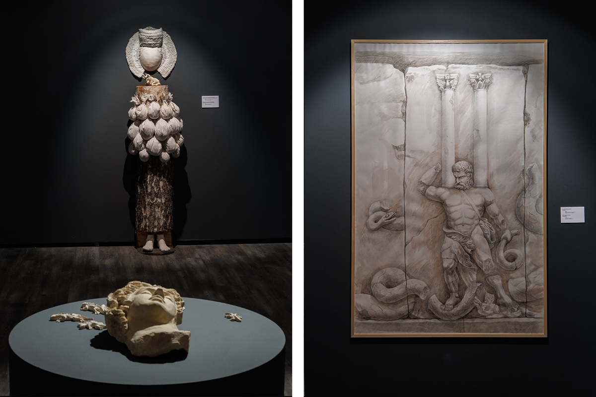    Экспозиция выставки «Утопия и Ухрония»