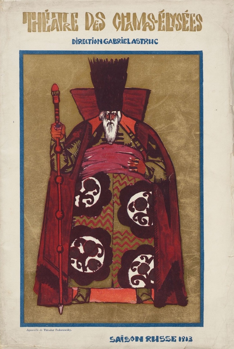 Программа "Русских сезонов", 1913. Houghton Library, Public domain, via Wikimedia Commons