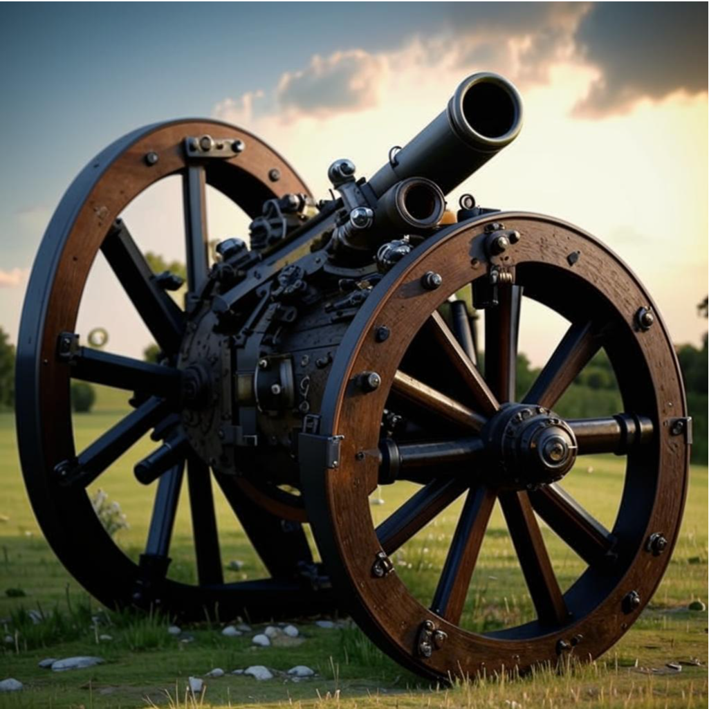 А наш ИИ совсем не умеет рисовать пушки! 