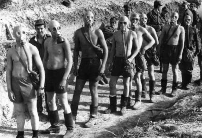 Боевая подготовка по РХБЗ личного состава пограничной ММГ