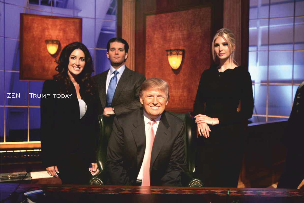 Кадр из реалити-шоу "Кондидат" с Дональдом Трампом.