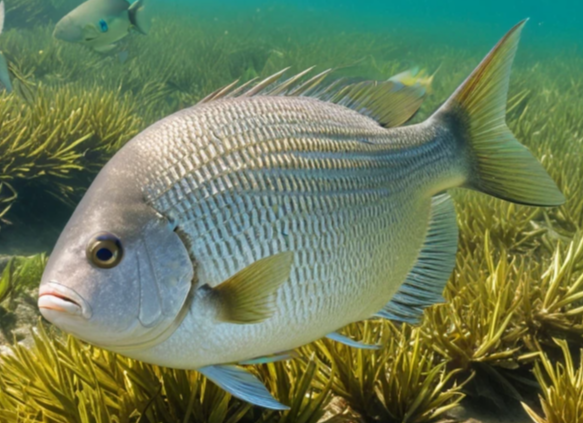 Лещ. Мирно пасется в привычной для себя среде